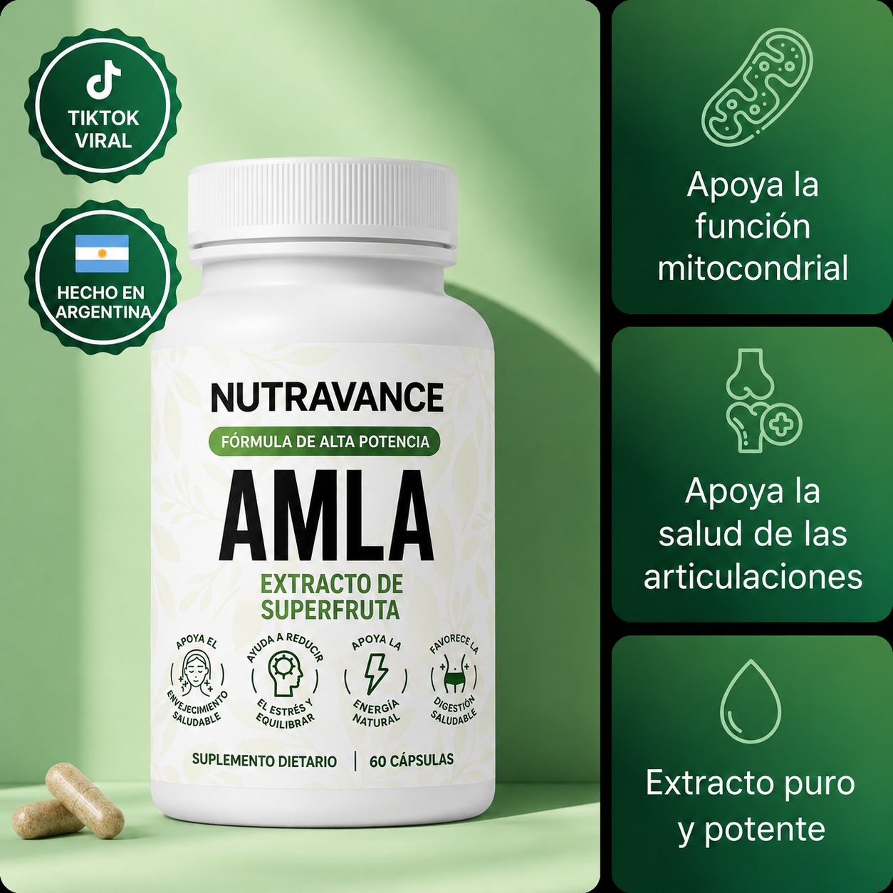 Cápsulas de Amla Superfruit