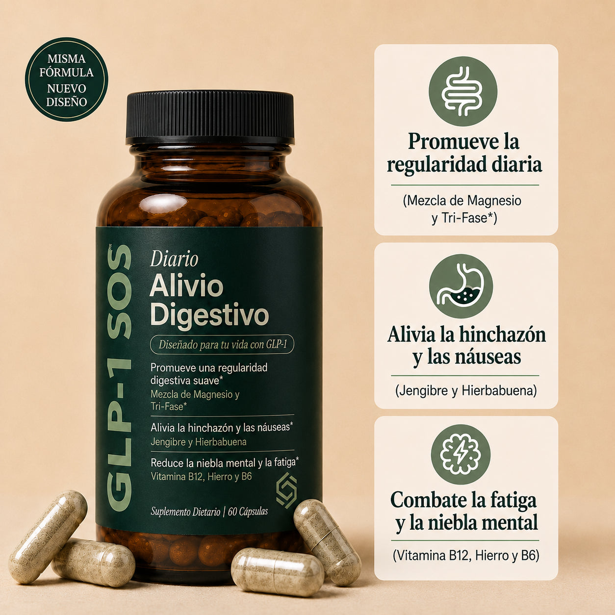 GLP-1 SOS™ Alivio intestinal diario