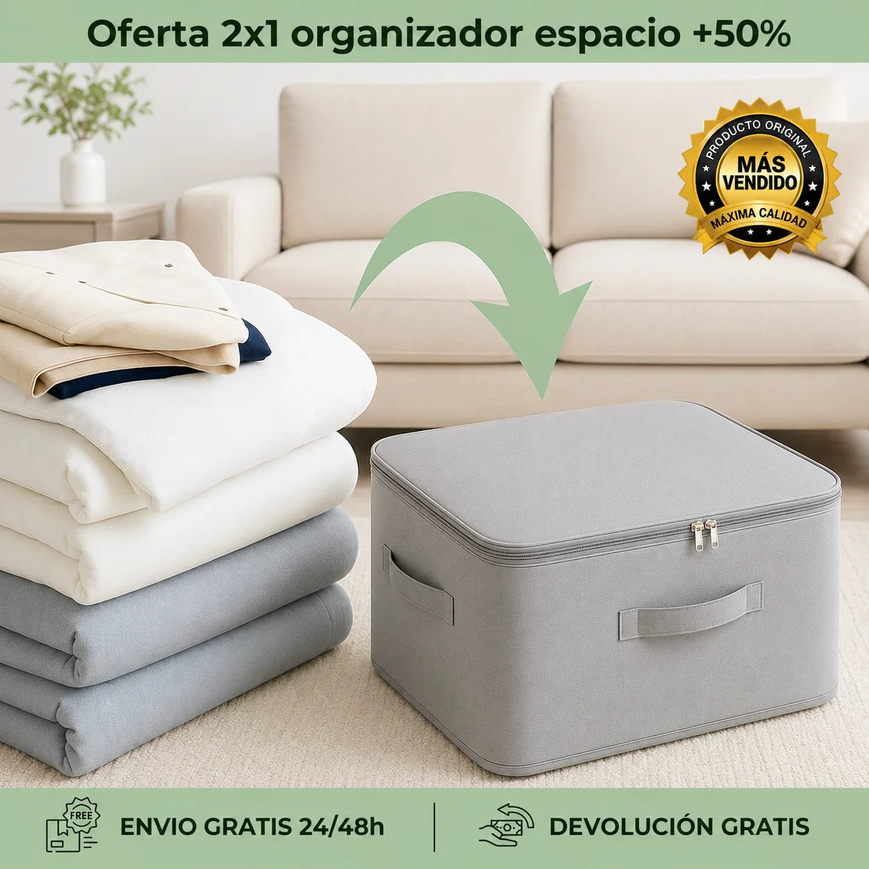 Organizador espacio +50%