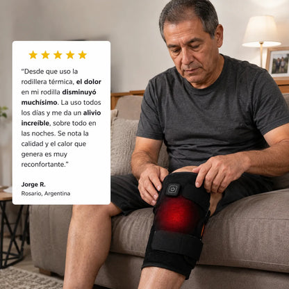 Rodillera Térmica 3 Modos + Kit MÉTODO RODILLA LIBRE de Regalo (Parches + Ebook)